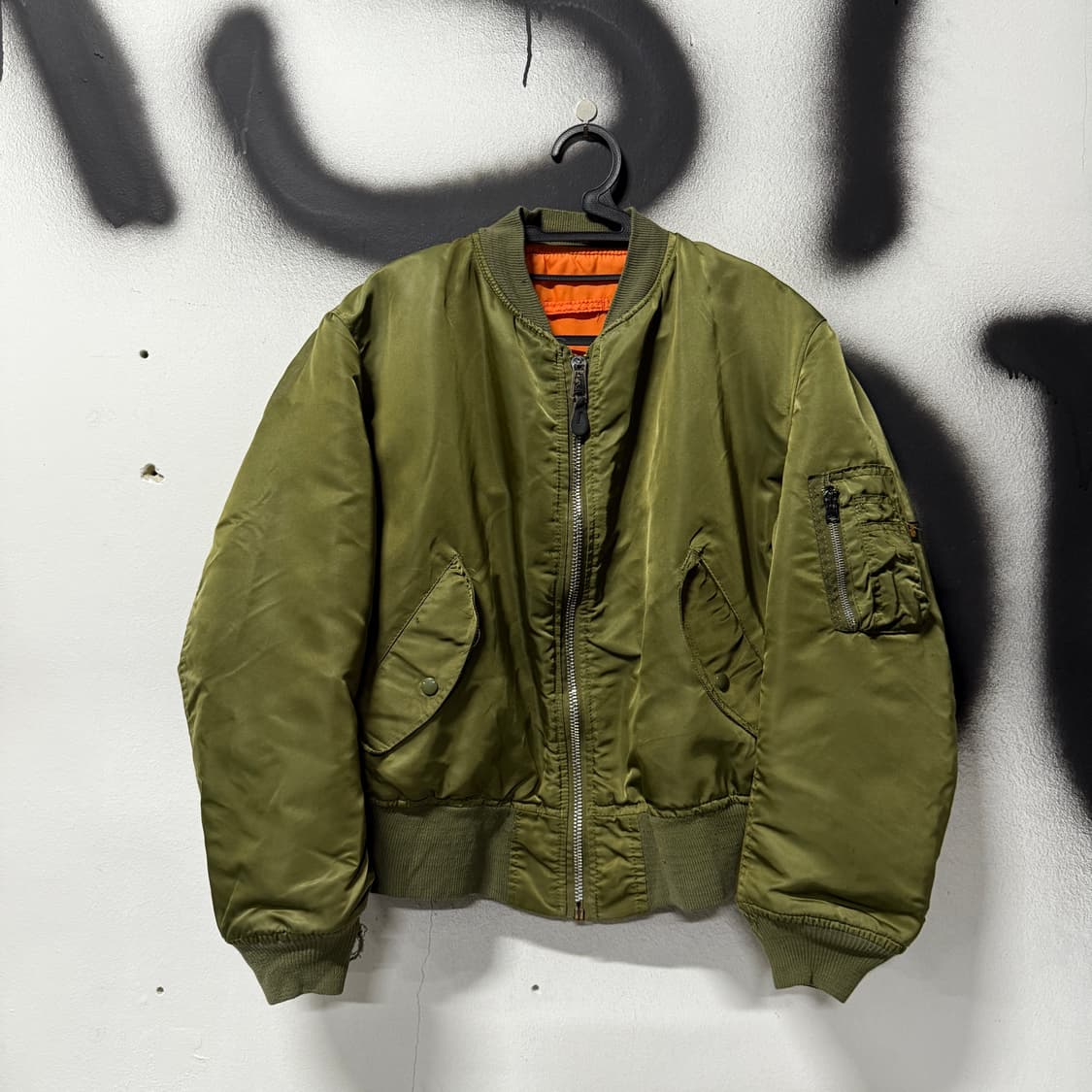 60-70s USA 알파인더스트리 베트남전 ma-1 플라이트 봄버 자켓 상품이미지1