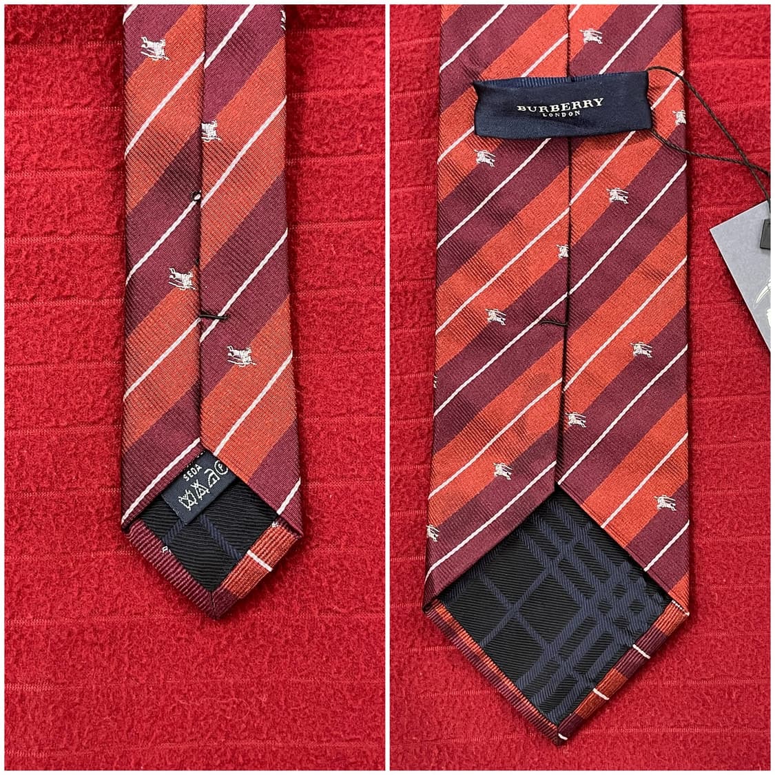 버버리 스트라이프 넥타이 버건디 #csz3071 상품이미지2