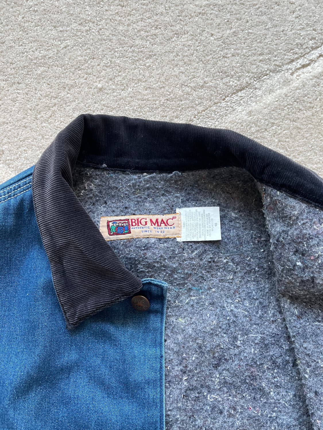 빅맥 울라이너 데님 초어 자켓 (105) 상품이미지6