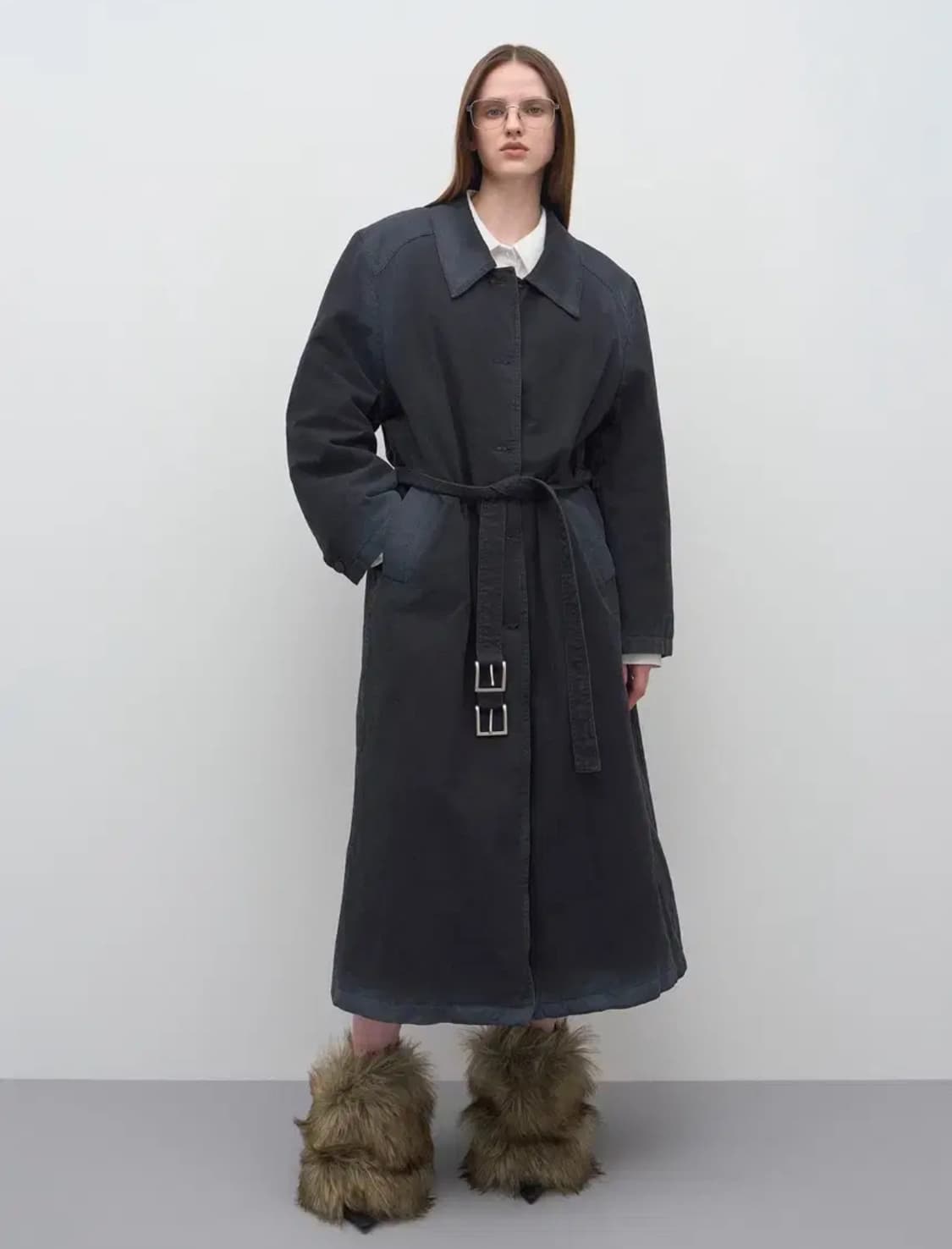 LCDC SPRAY WASHED TRENCH PADDED COAT 상품이미지1