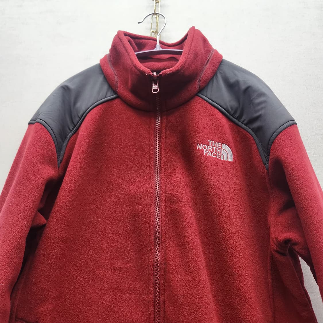 노스페이스 숄더패치 버건디 스트링 후리스 100(XL) 상품이미지2