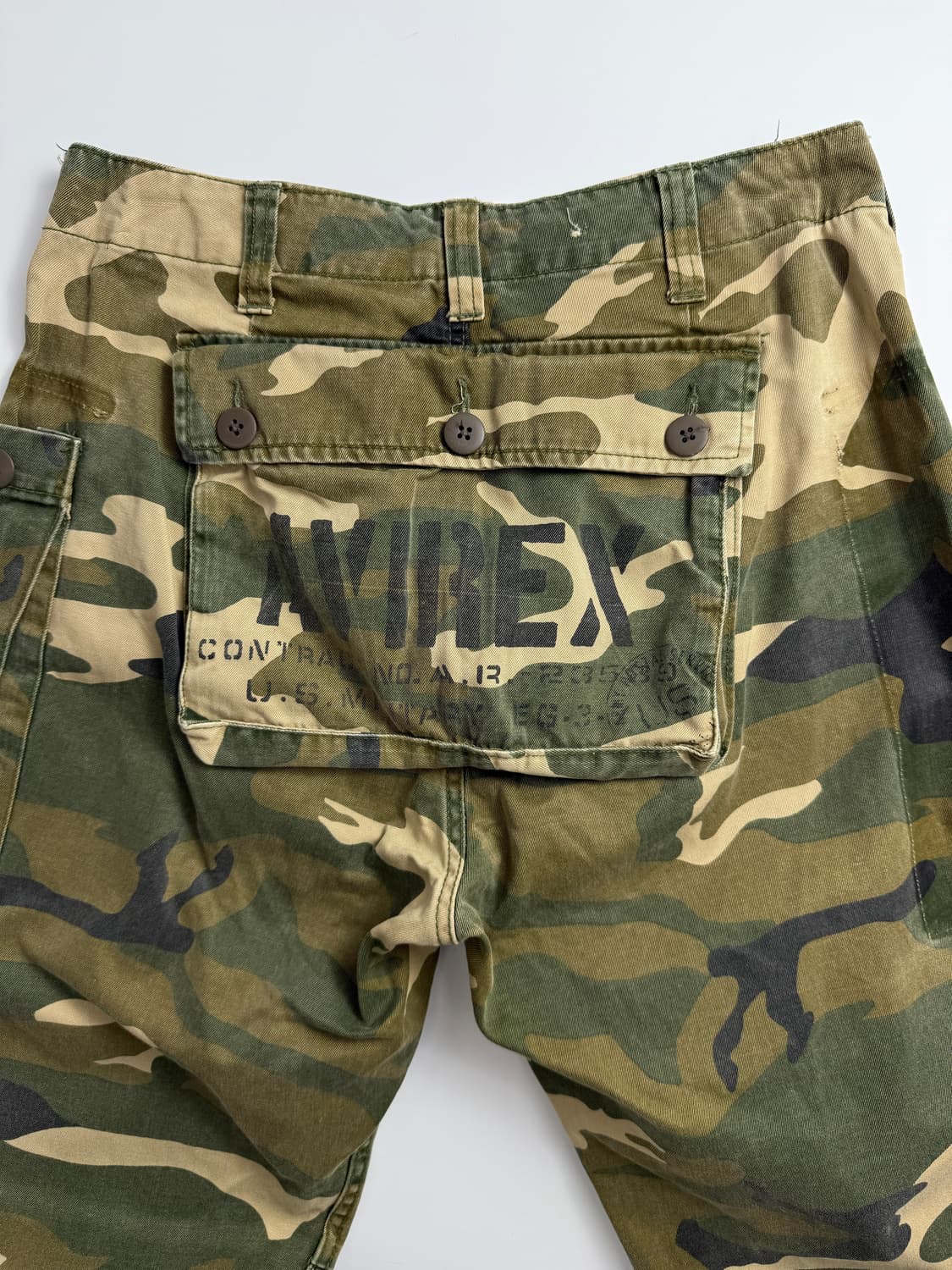 빈티지 Avirex 카모플라쥬 카고몽키 팬츠 상품이미지5