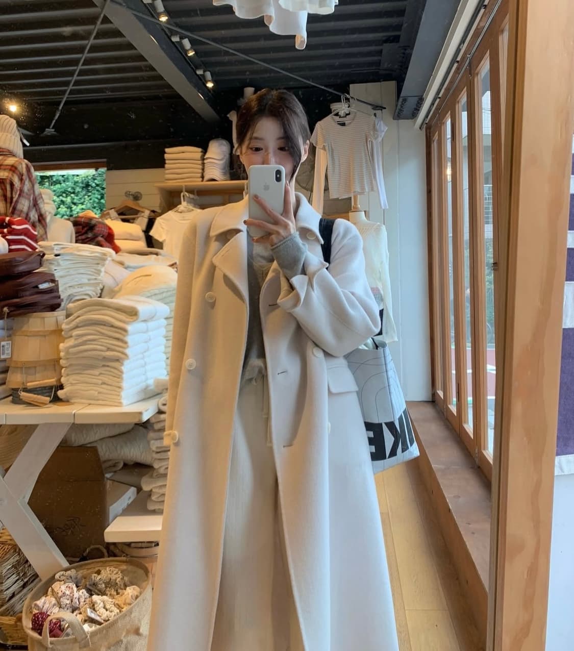 🍓플랜트샵 핸드메이드 딸기우유 롱 코트 🤍(택배비 포함) 상품이미지3