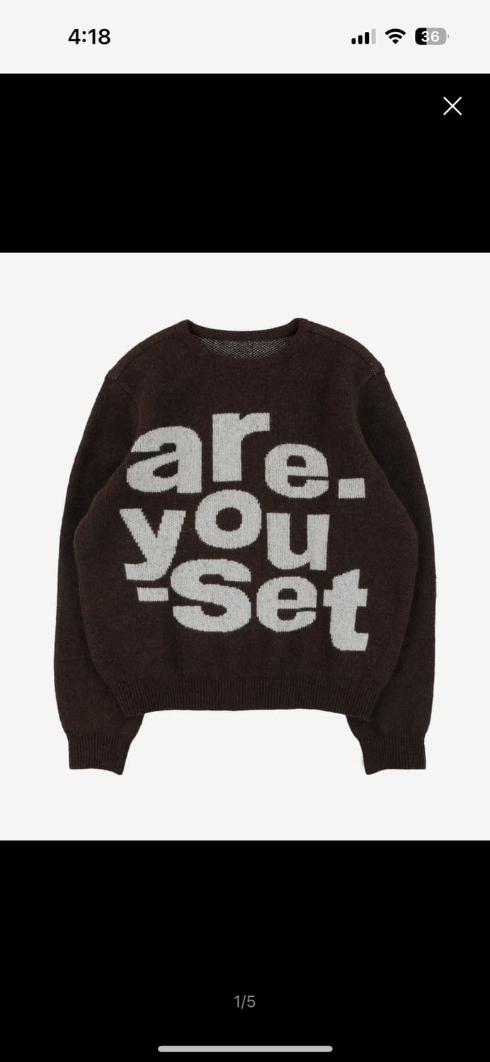 더콜디스트모먼트 니트 TCM are knit (brown) 상품이미지1