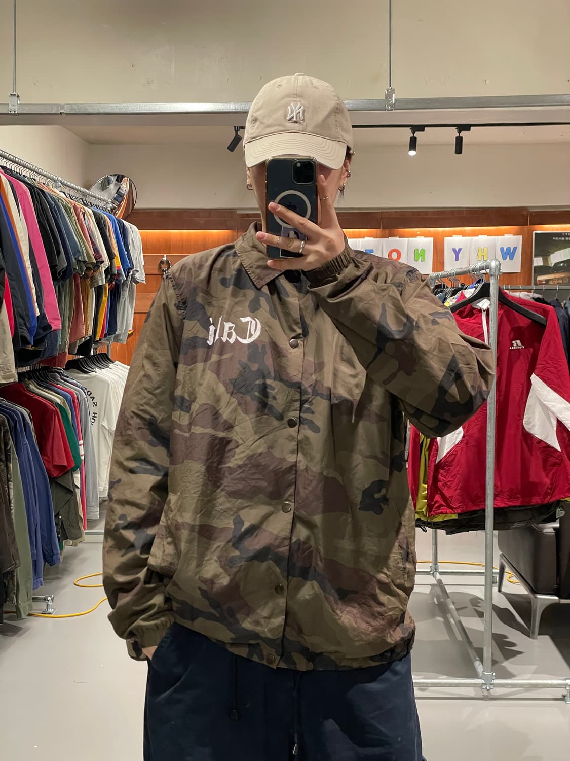 빈티지 카모플라주 코치 자켓   상품이미지1