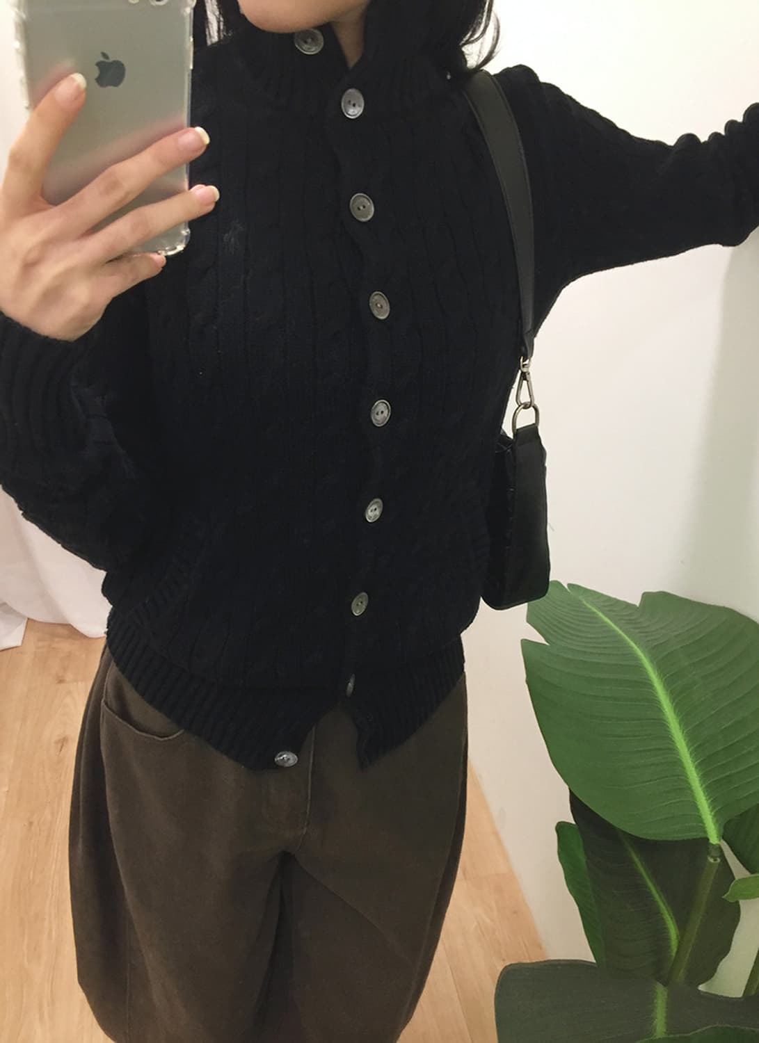 여성 폴로 버튼 니트 가디건 95 상품이미지4