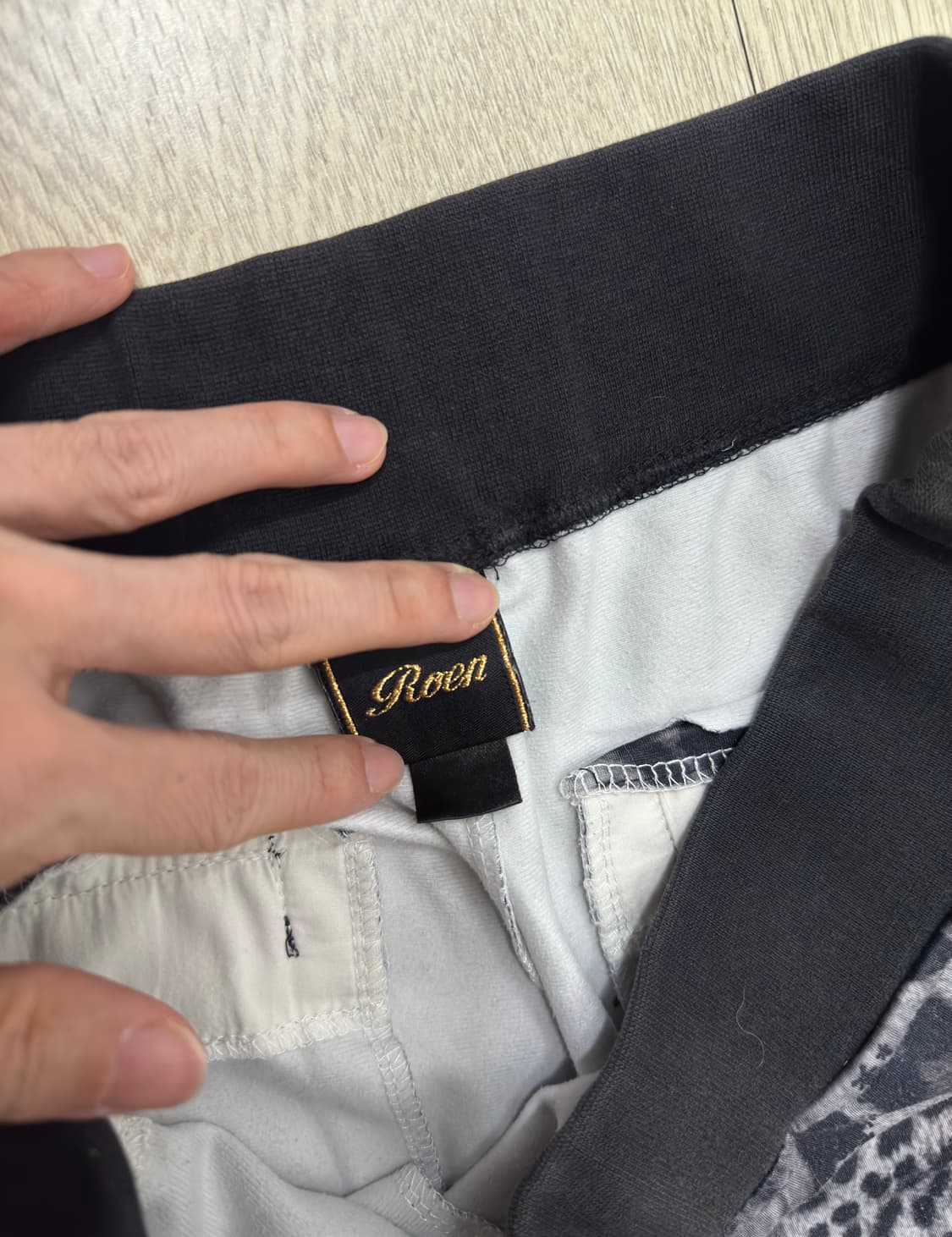 Roen 로엔 레오파드 타이거 호피 백호 트랙 수트 셋업 M 상품이미지7