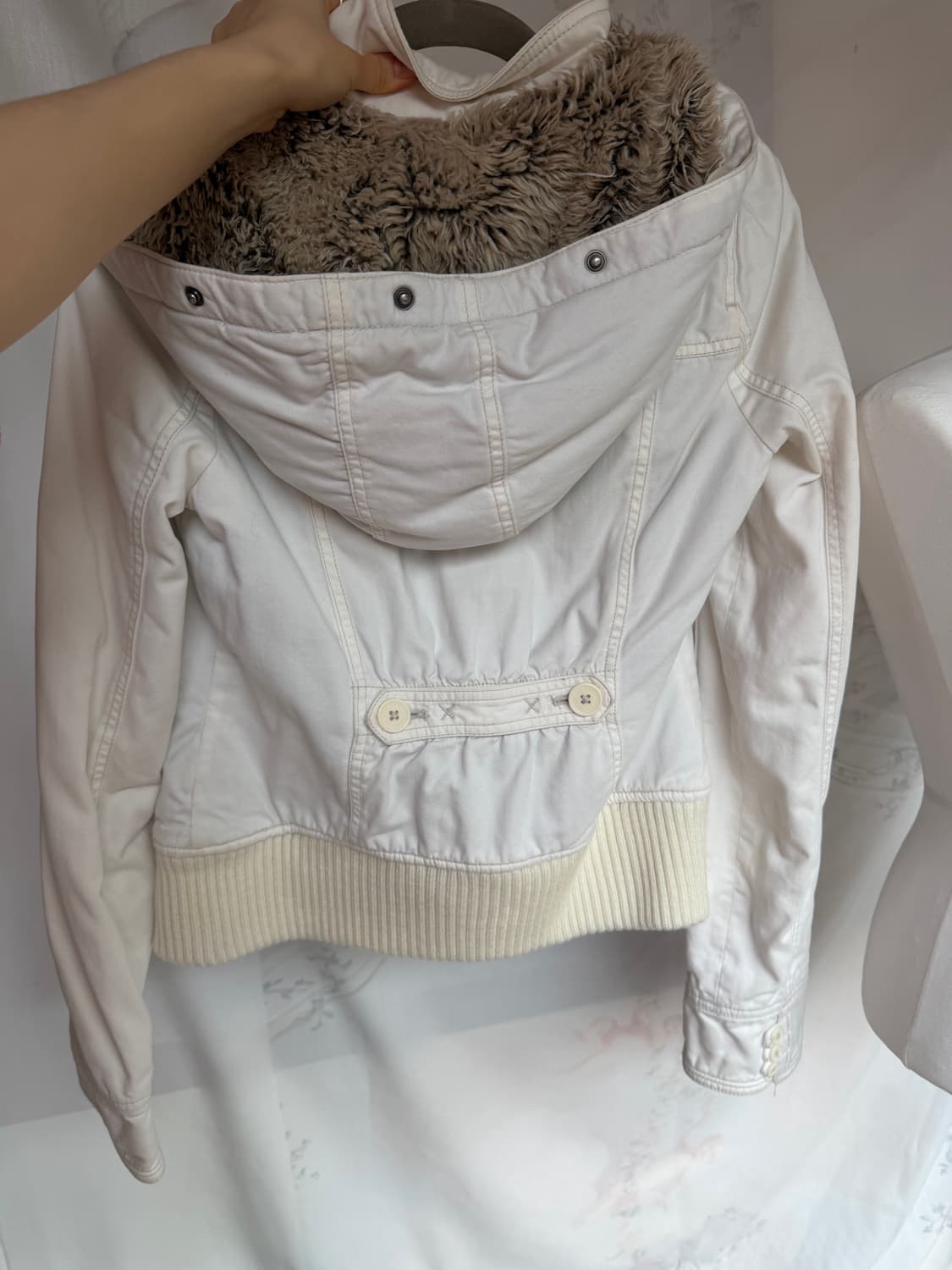 아베크롬비 슬림핏 털 후드집업 상품이미지4