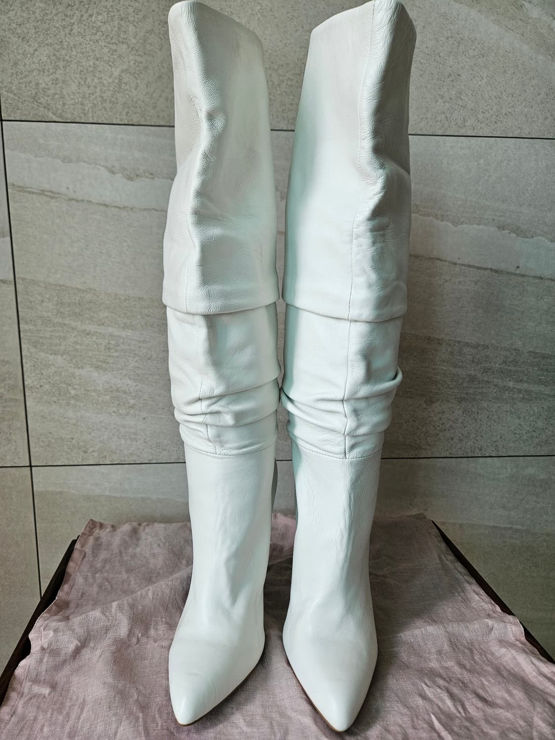 스티브 매든 화이트 롱부츠  상품이미지2