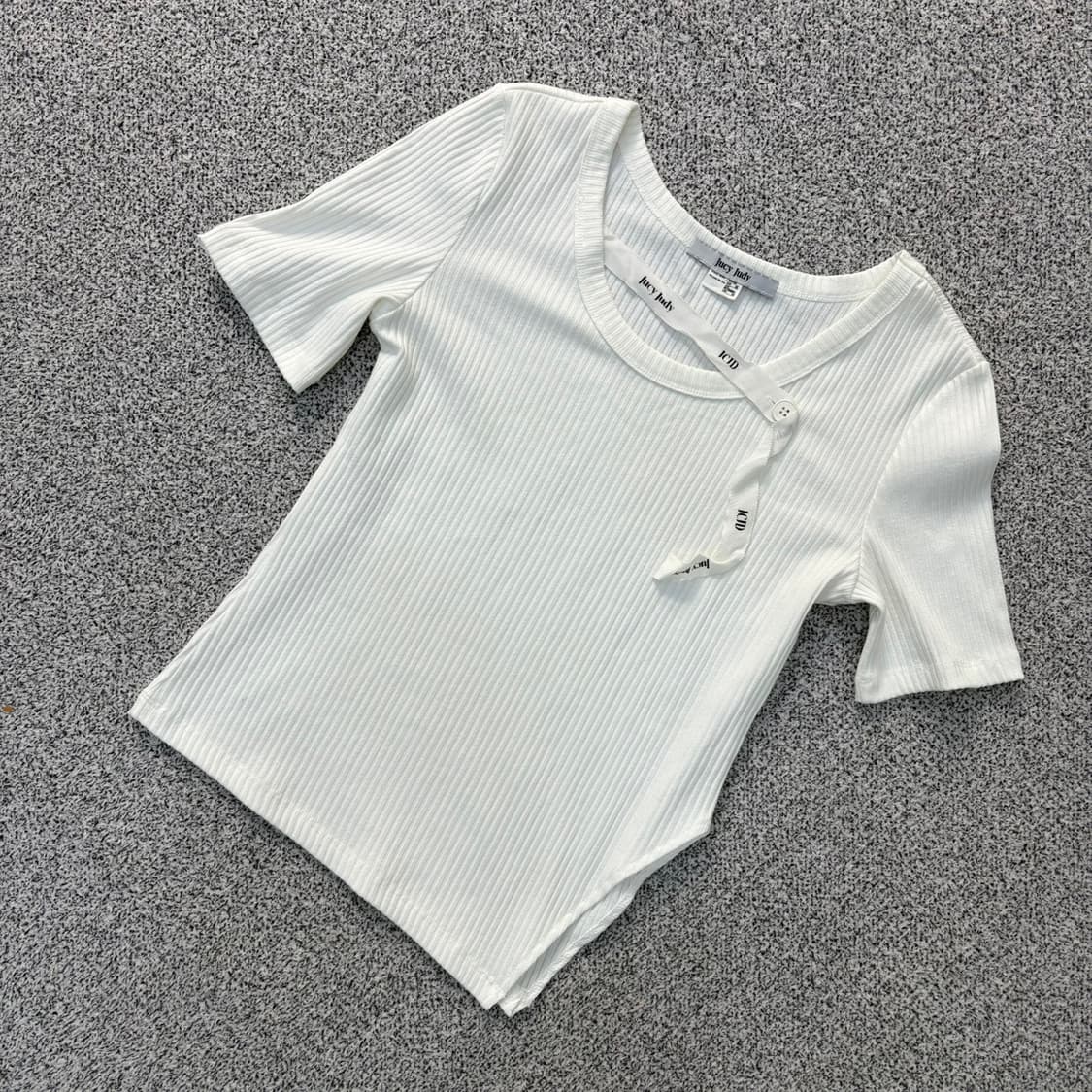 85 쥬시쥬디 레터링 테이프컷 긴팔티 0414J 상품이미지1