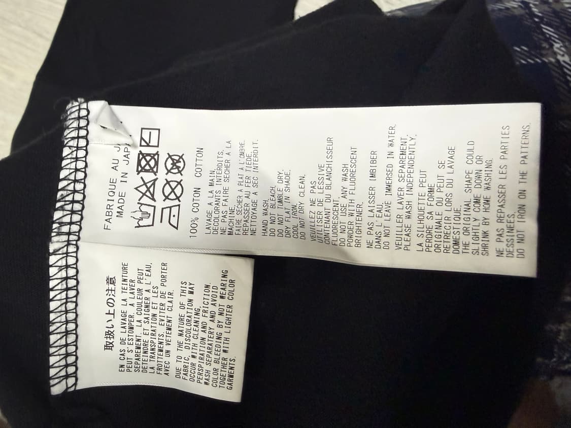 (3)요지 야마모토 뿌르 옴므 프린팅 반팔티 상품이미지3