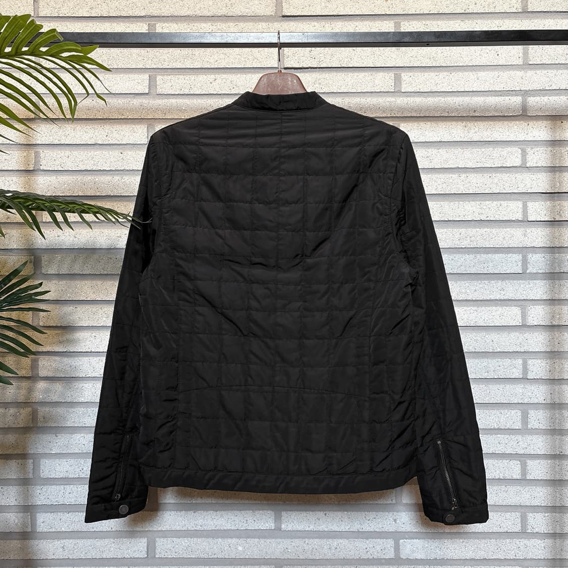 Zadig&Voltaire 퀼팅 바이커 자켓 사선지퍼 스냅 디테일 블랙 상품이미지3