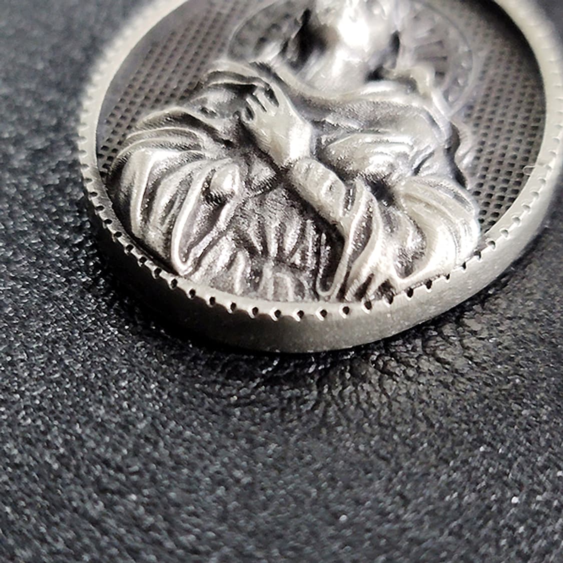 성모마리아 천주교 기독교 주석 펜던트 클래식 남자 목걸이 상품이미지2