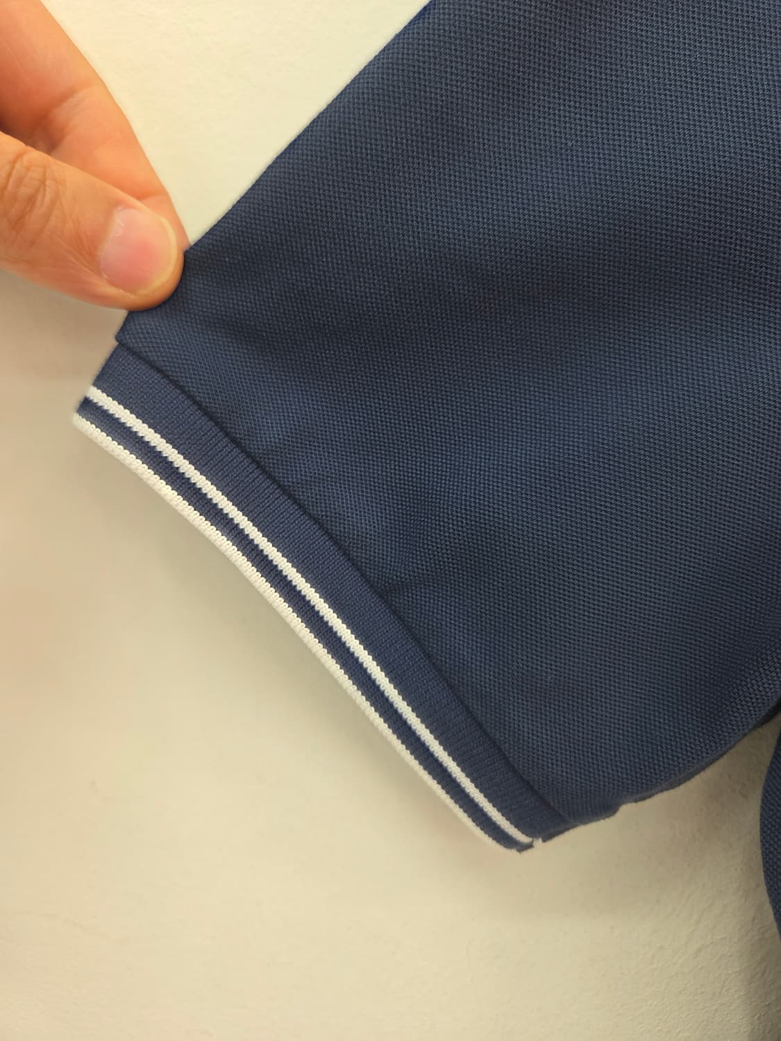 M QR정품 스톤아일랜드 네이비 카라 반팔 티셔츠 상품이미지6