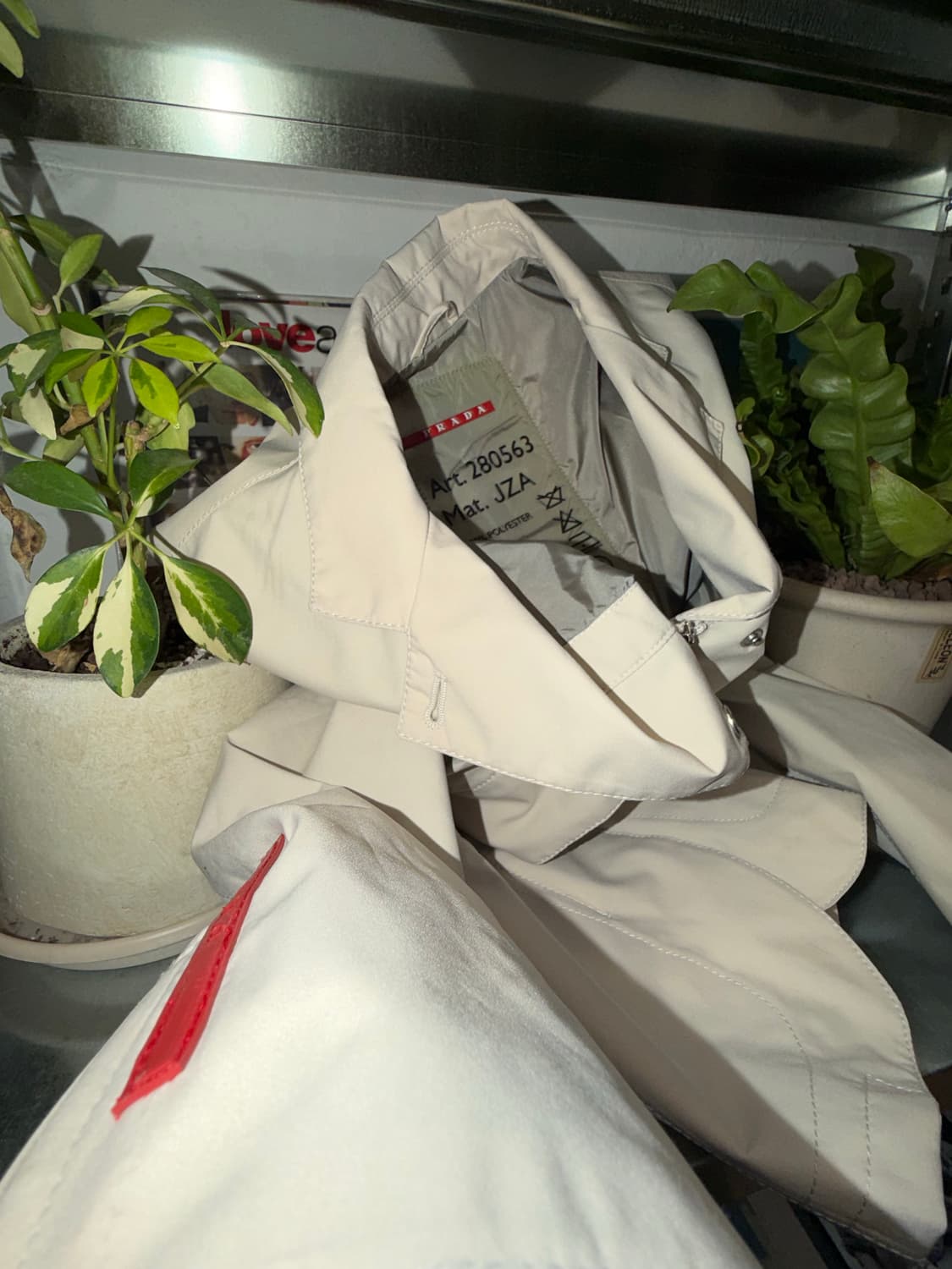 PRADA 아이보리 나일론 자켓 상품이미지1