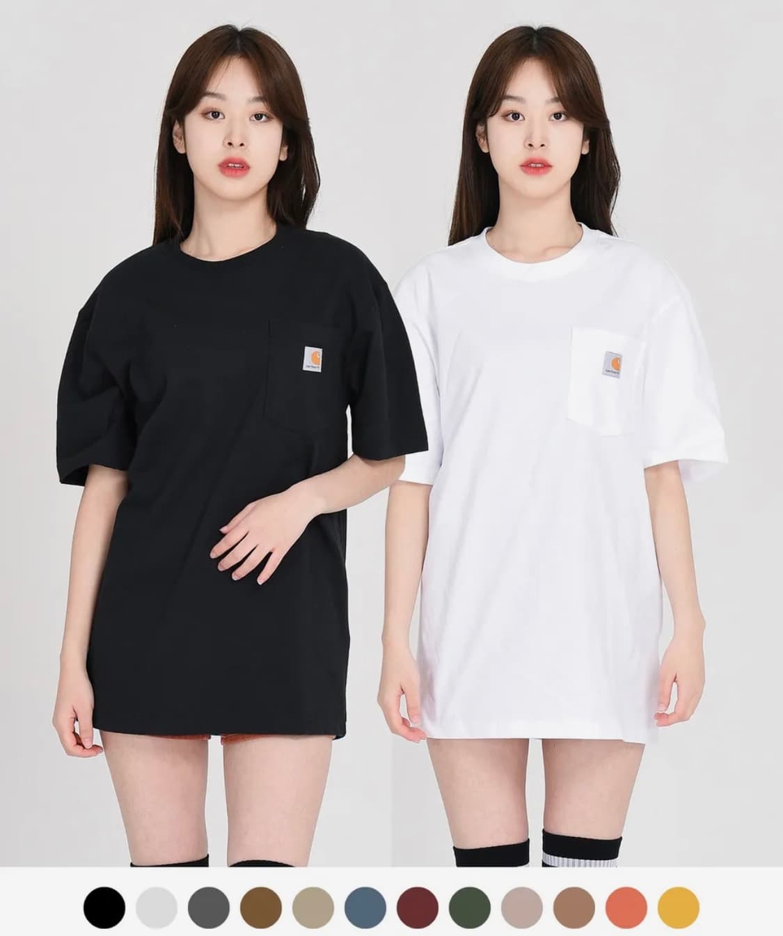 칼하트 워크웨어 포켓 반팔티 상품이미지2