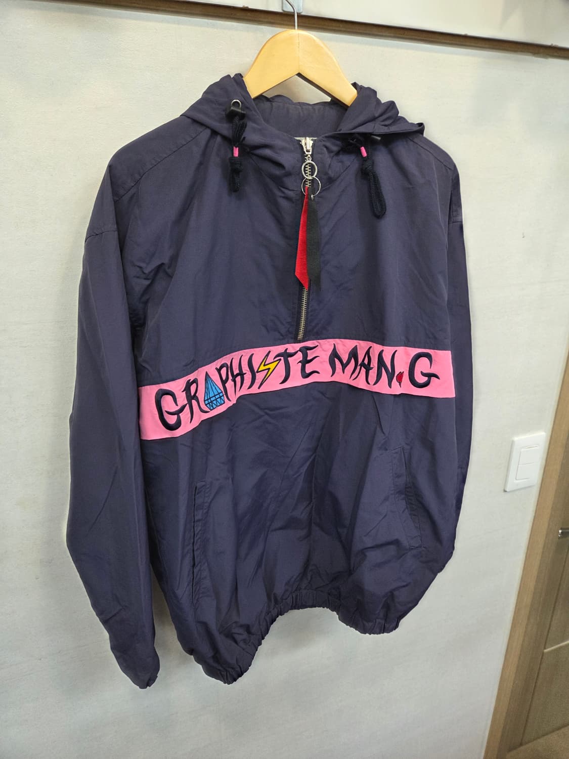 그라피스트 만지 반집업 아노락 자켓 프리 상품이미지5