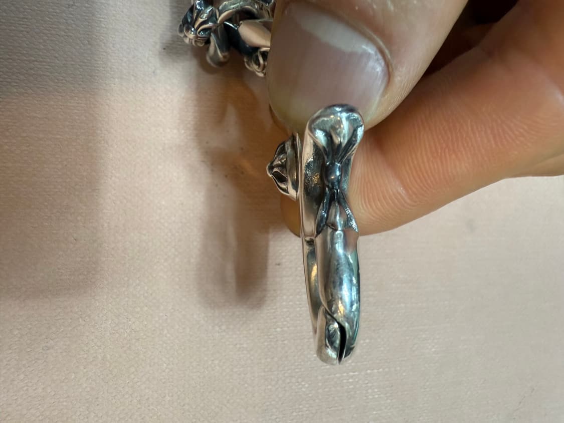 크롬하츠 정품 플로랄ID 9링크 집게펜시팔찌 팝니다.!! 상품이미지7