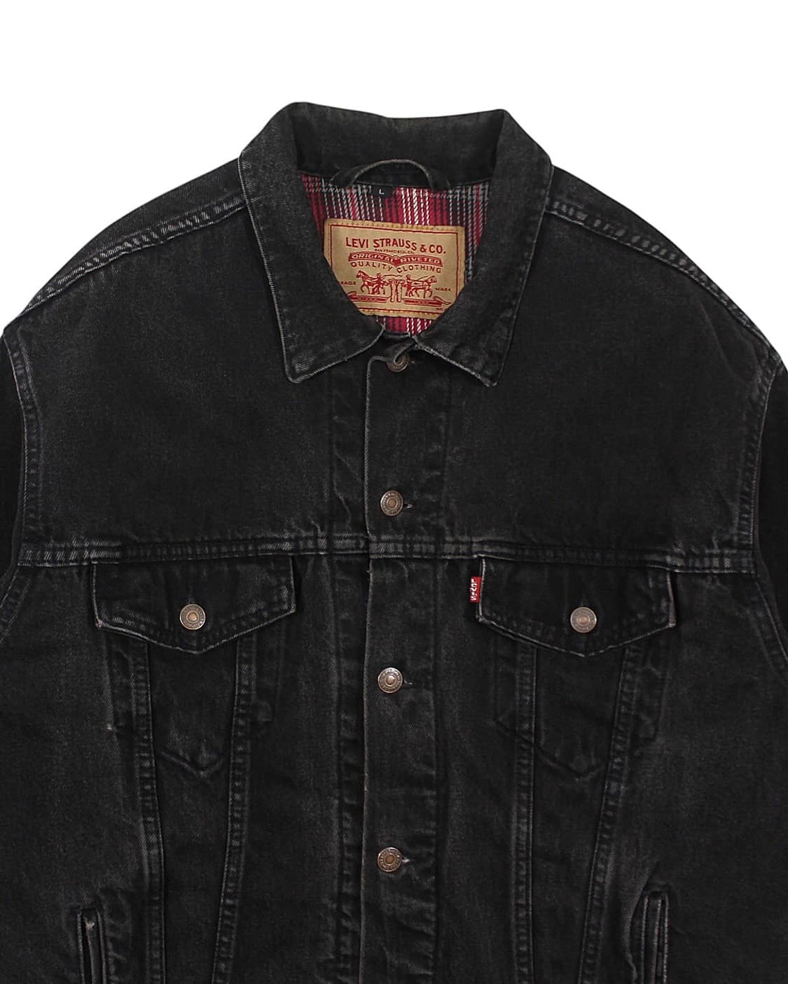 1995 USA 리바이스 70699-4159 블랙 데님 자켓 빈티지 미제 상품이미지5