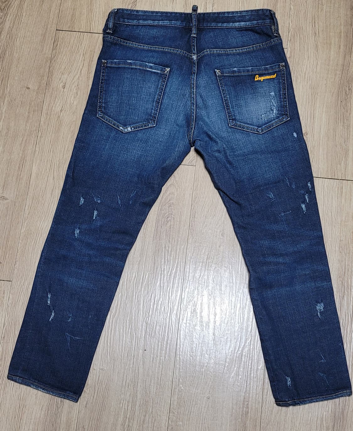 디스퀘어드2 루키 가죽 쿨가이핏 데님 청바지. EU 46 상품이미지2