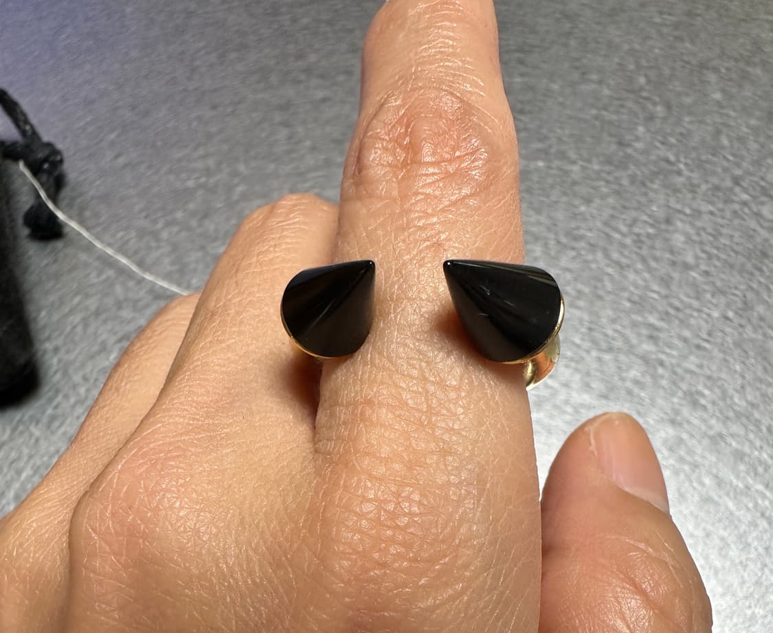 VITA FEDE 비타페데 골드 블랙 스파이크 반지 (13호) 상품이미지1