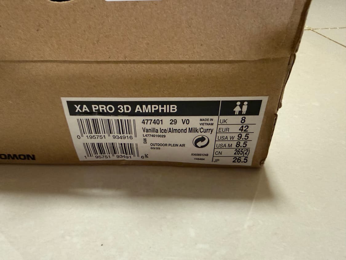 살로몬 XA PRO 3D 앰피브 바닐라 아이스 265 샌들신발 상품이미지6