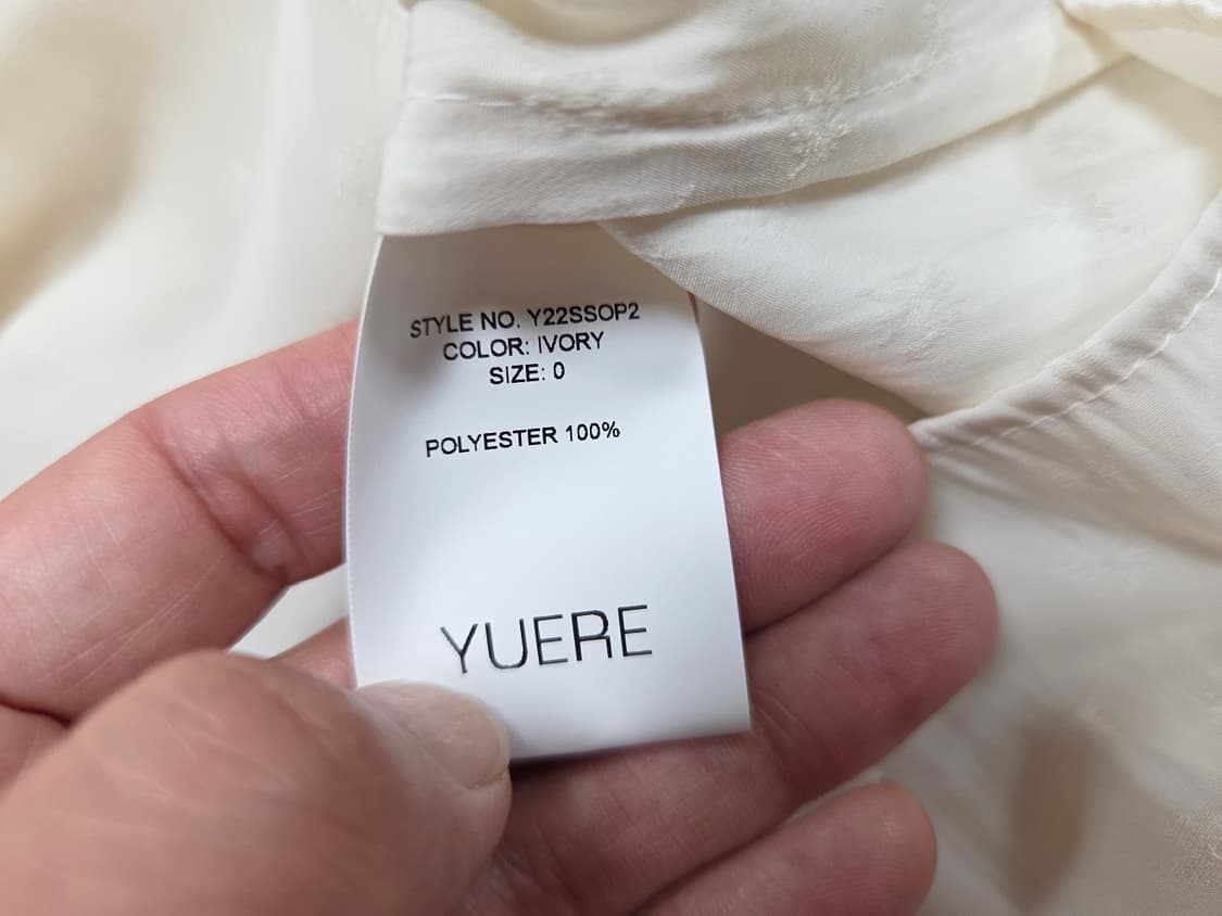 유에르(YUERE) 슬리브리스 아이보리 롱 원피스 55 새상품 상품이미지9