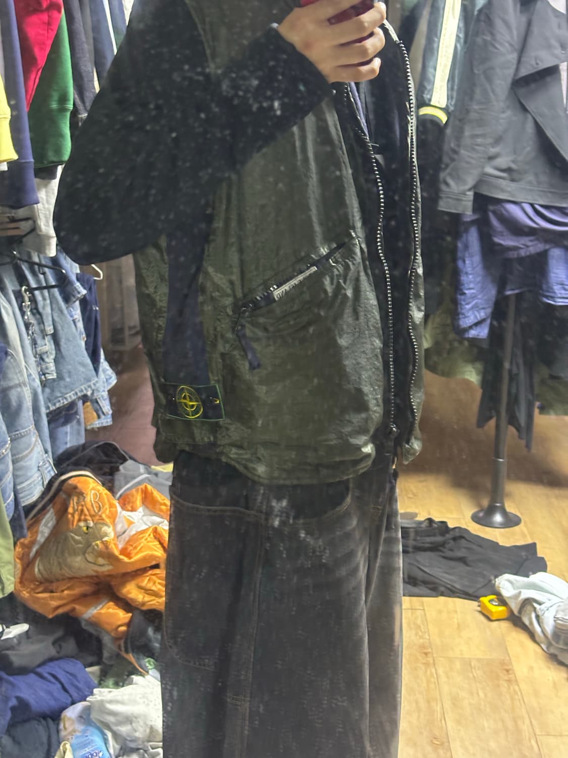 스톤아일랜드 90년대 빈티지 나일론 리버시블 베스트 상품이미지6