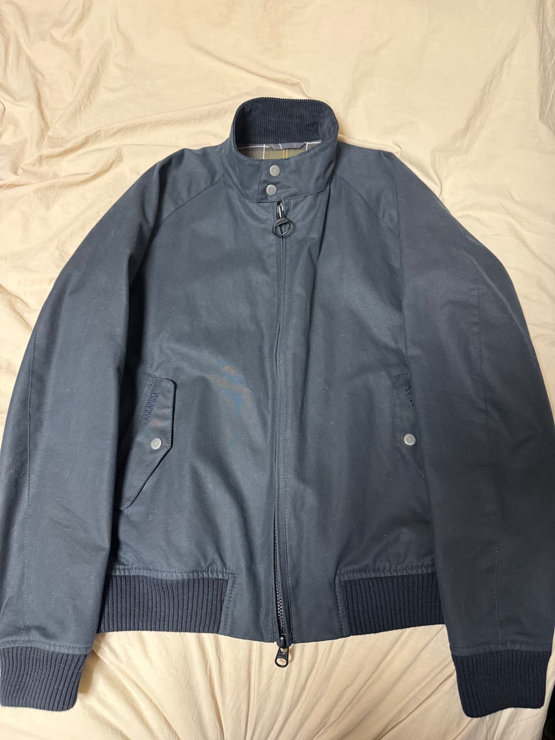 바버 X 바라쿠타 포르톤 왁스자켓 네이비 자켓 XL 상품이미지7