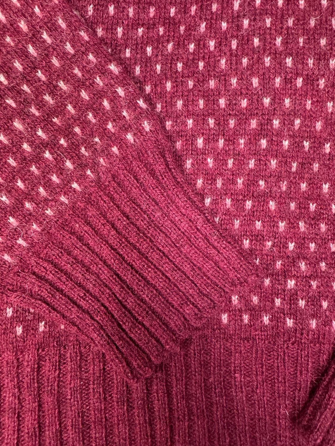 빈티지 90s 더폭스스웨터 fox sweater 버드아이 스웨터 L 상품이미지2