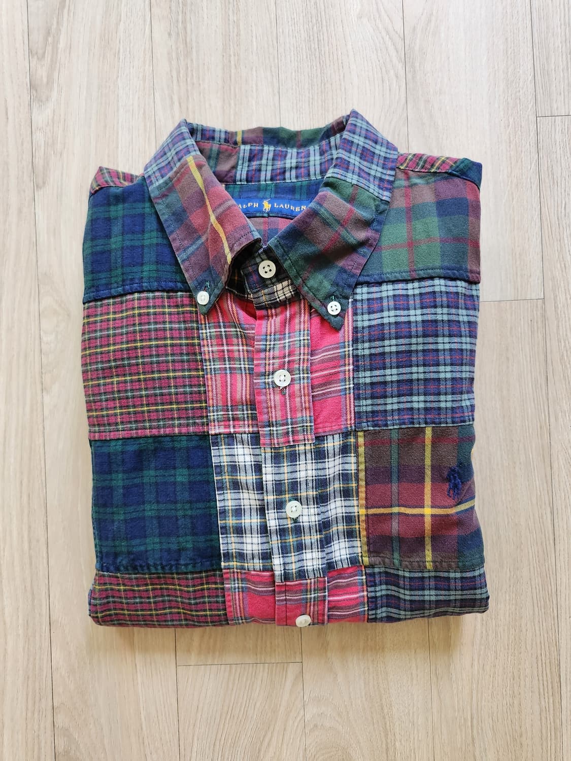 폴로랄프로렌 패치워크셔츠 (L 상품이미지5