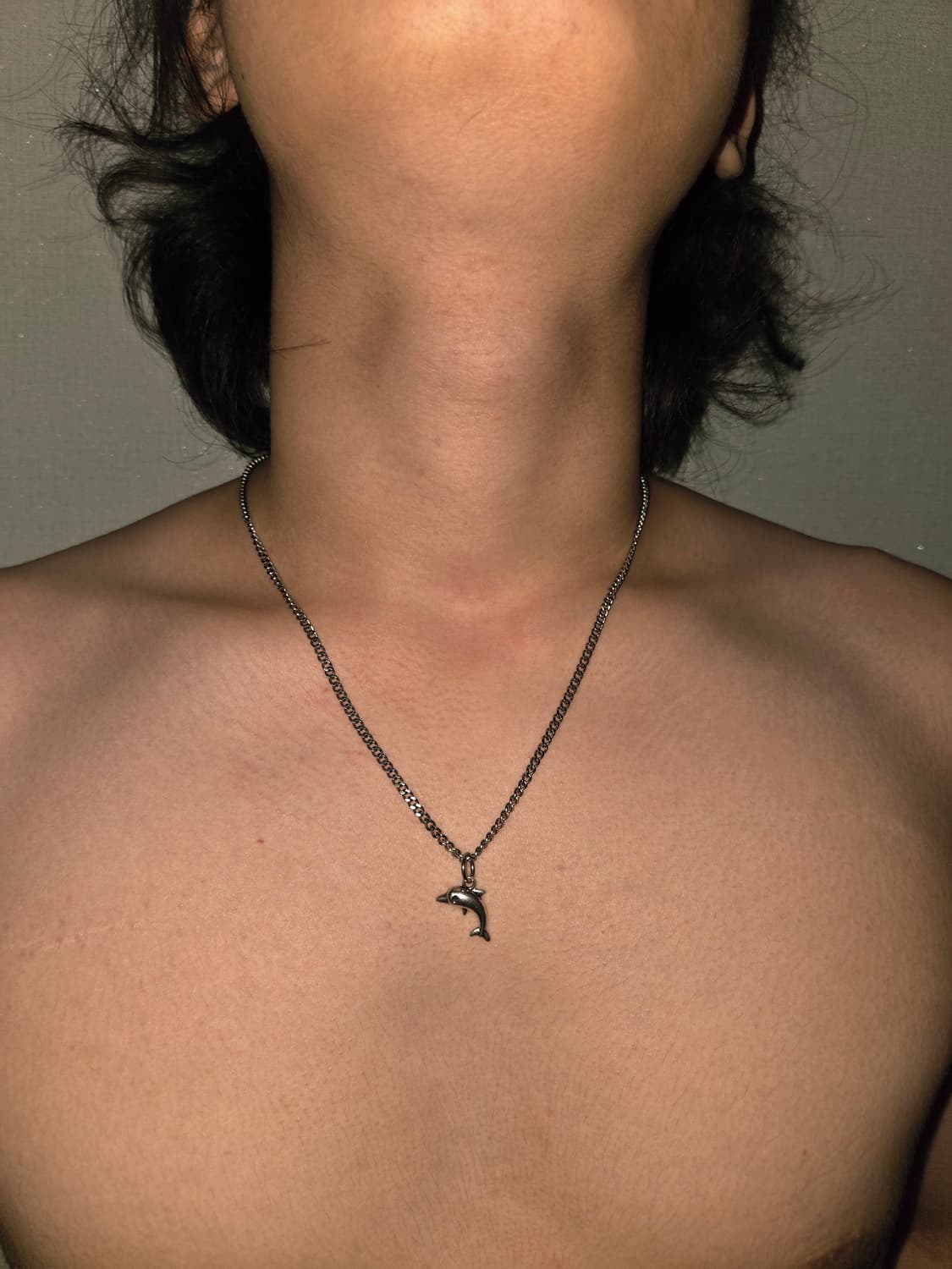 돌핀 체인 포인트 목걸이 상품이미지1