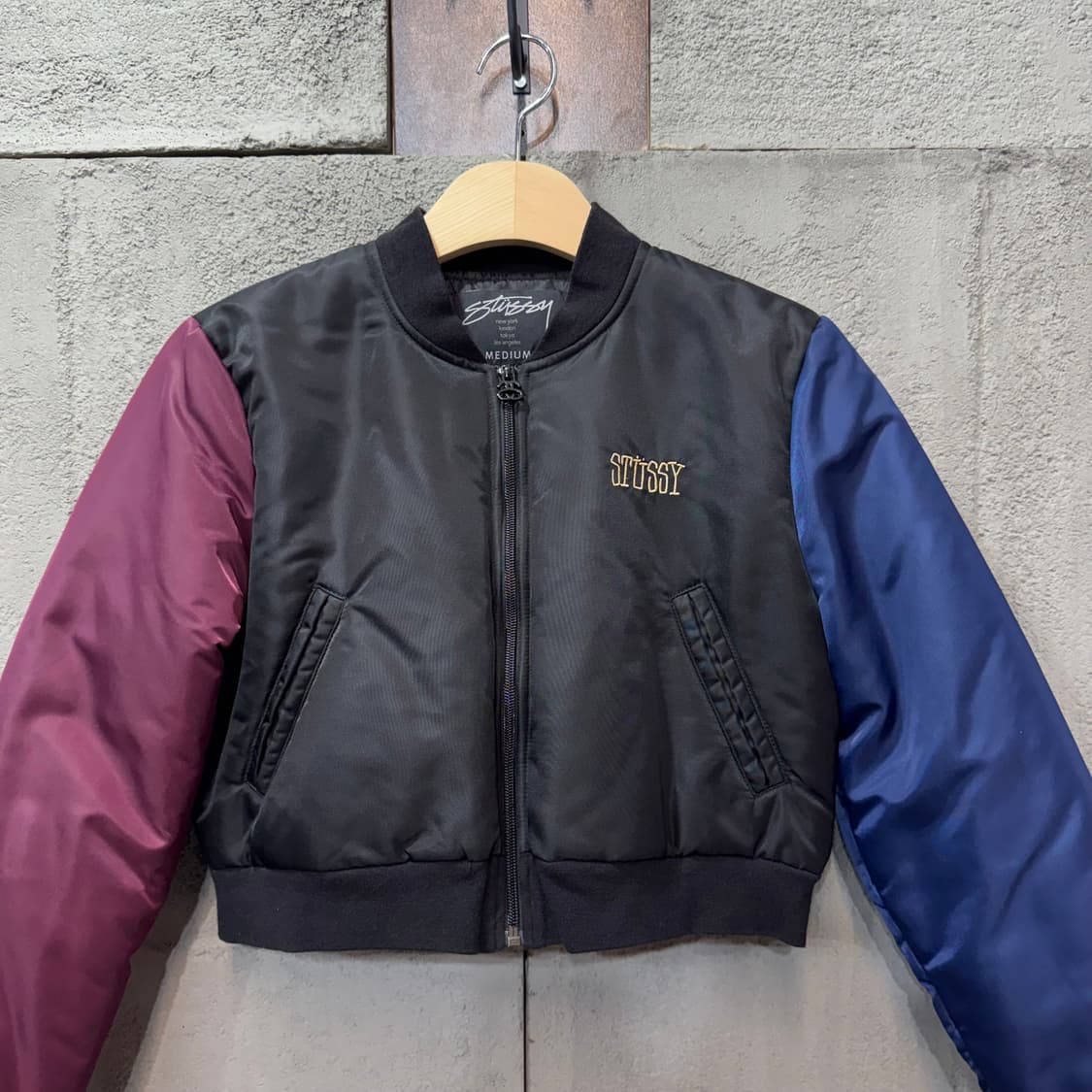 스투시 크라운 크롭 봄버 자켓 (M)  상품이미지4