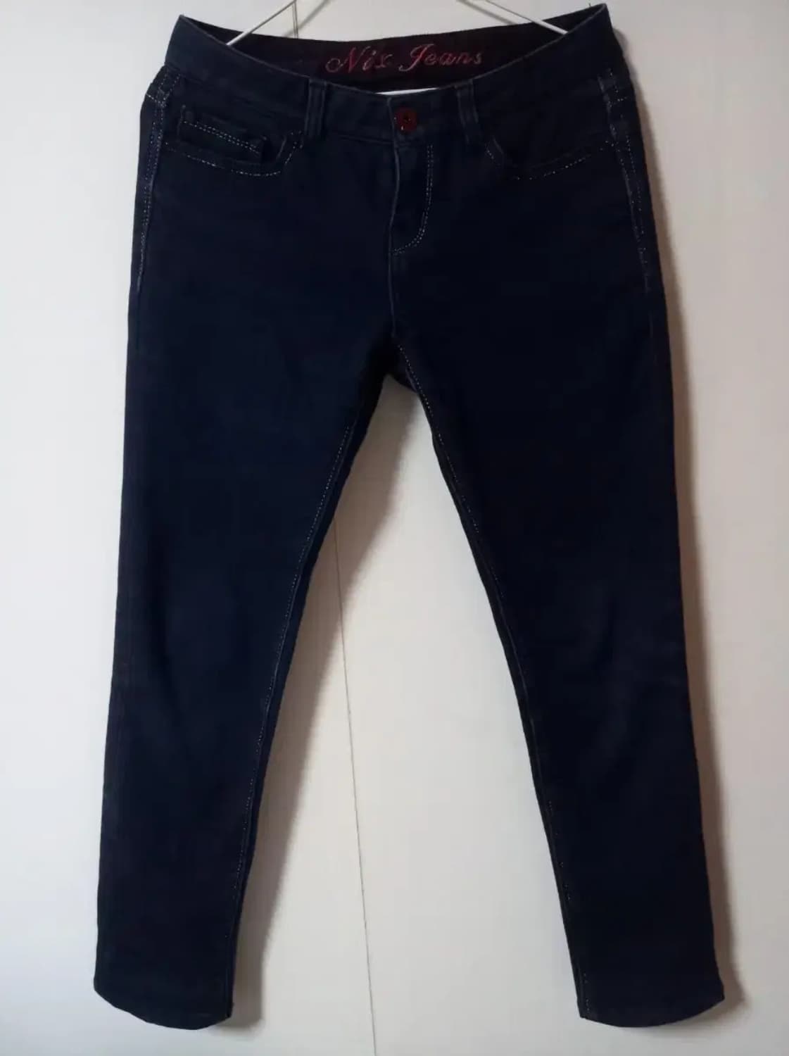 NIX 스티치 진청 데님 청바지 기모 바지 27 닉스 상품이미지3