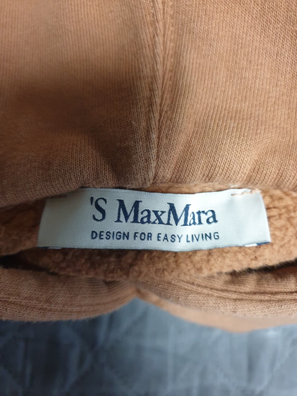 (정품) S막스마라 댄디 코튼 저지 후드티 카멜 (M) 상품이미지3