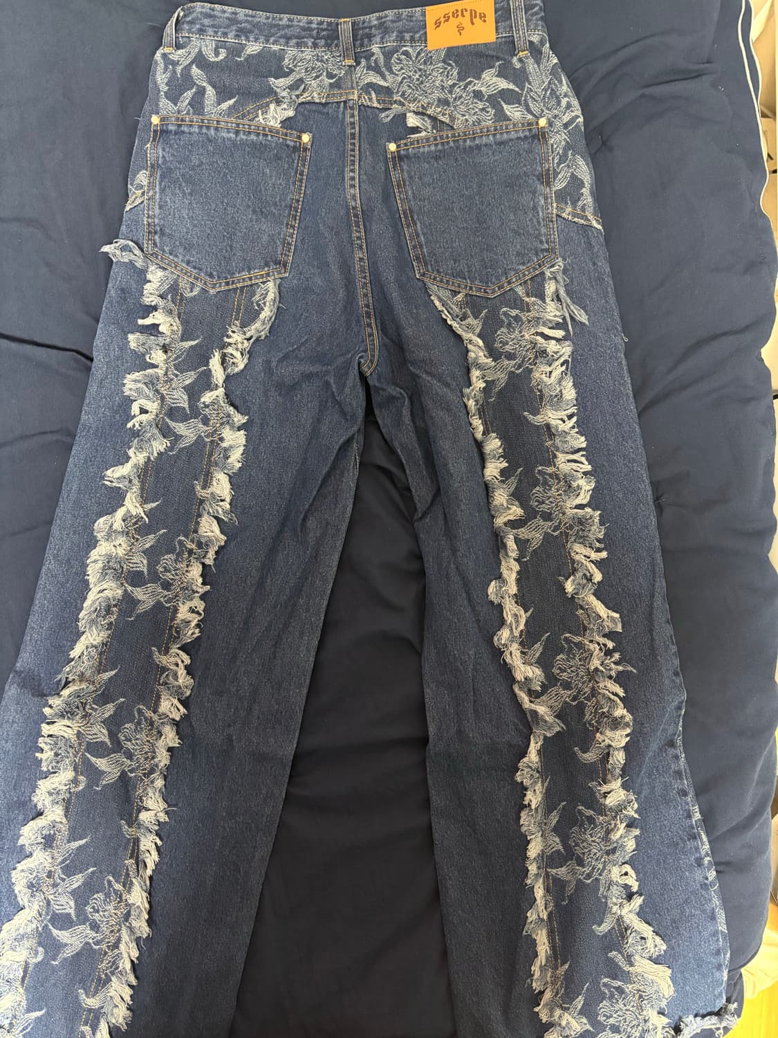 쎄르페 러플 디테일 데님 팬츠 상품이미지4