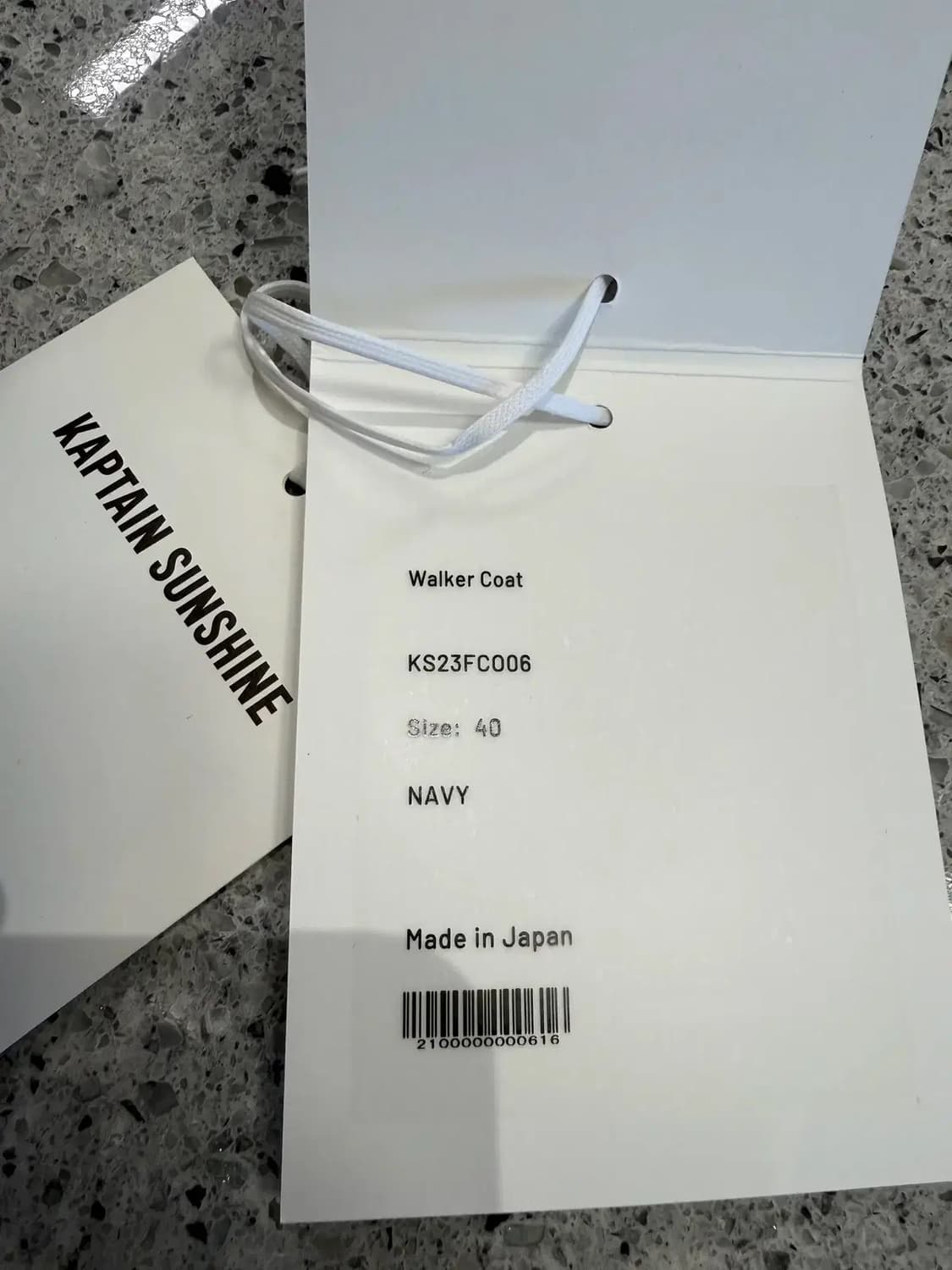 캡틴선샤인 23FW 워커코트 네이비 40사이즈  상품이미지4