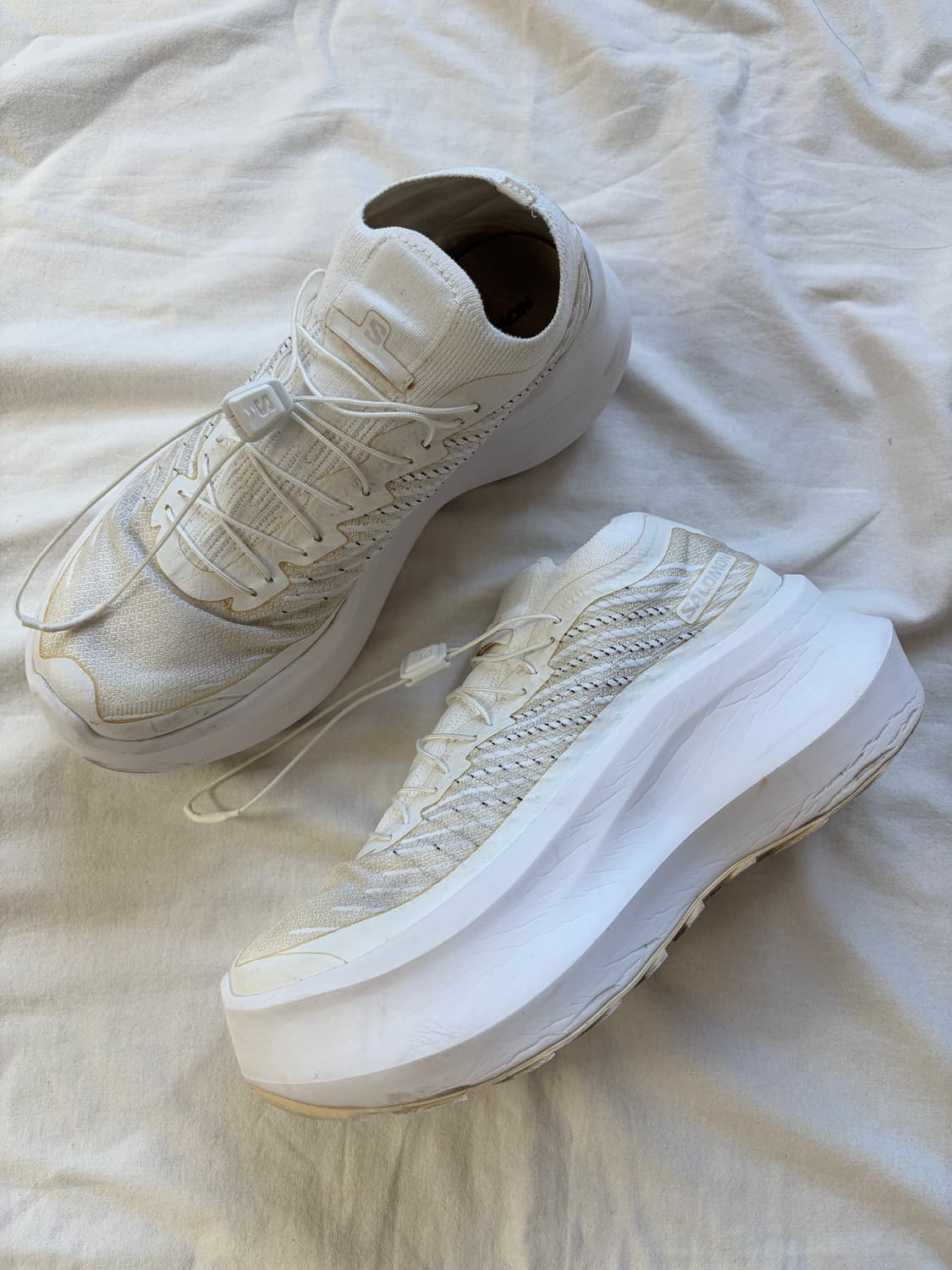 살로몬 x 꼼데가르송 옴므 펄사 플랫폼 화이트 CDG x SALOMON  상품이미지1