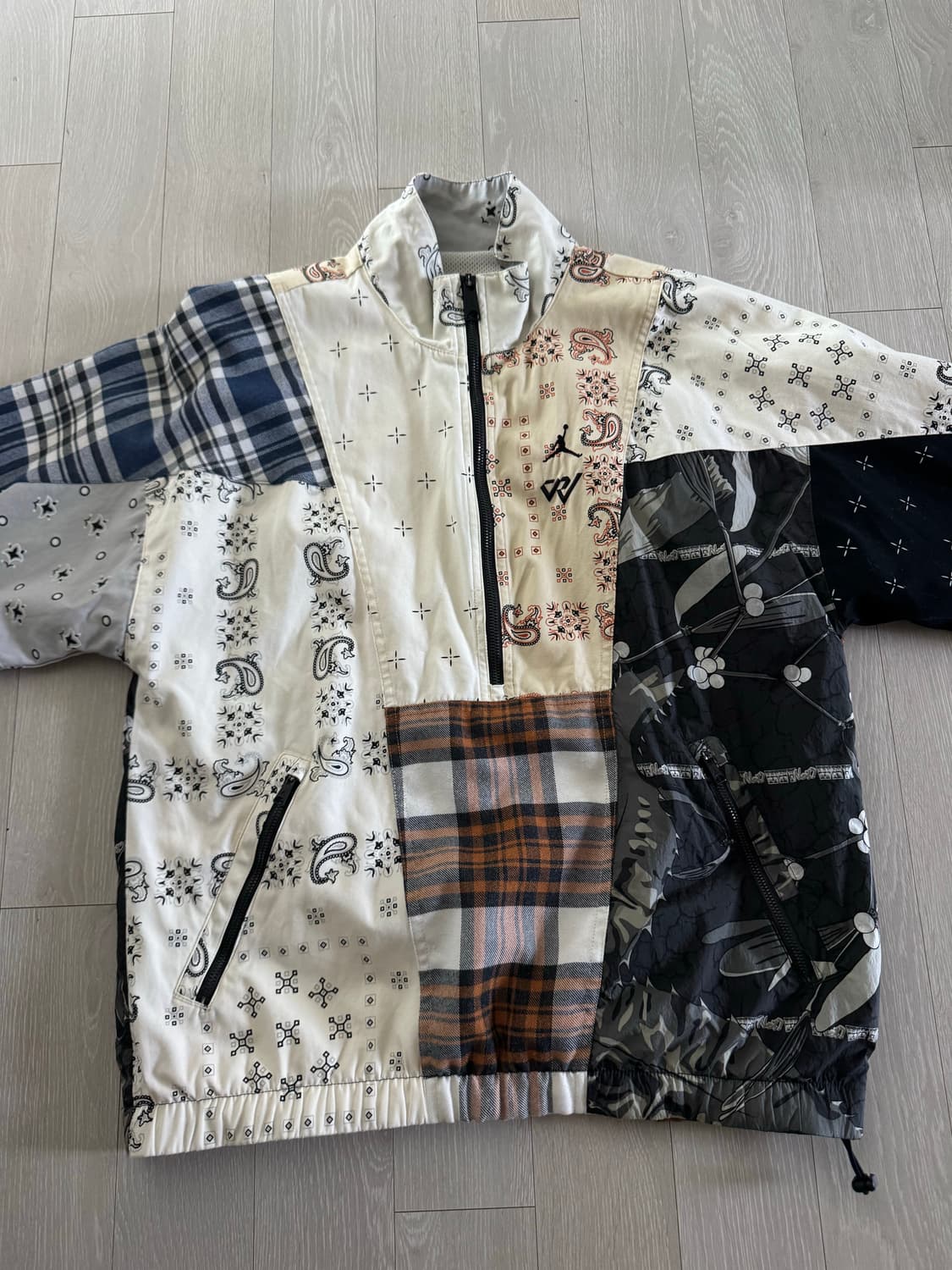 나이키 조던 x 러셀 웨스트브룩 패치워크 아노락 L 상품이미지2