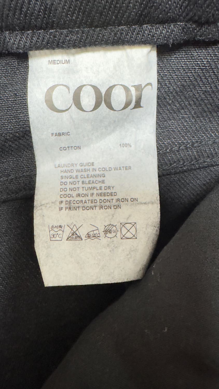 쿠어 엠보 워시드 딥 커브드 데님 상품이미지2