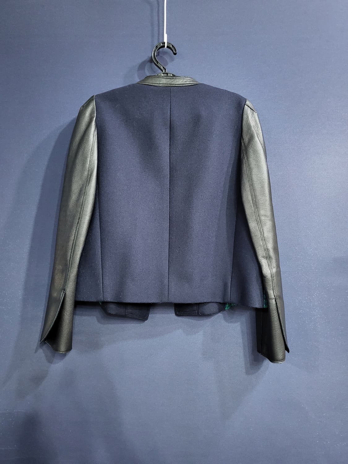 하운드투스 패턴 가죽자켓 상품이미지6