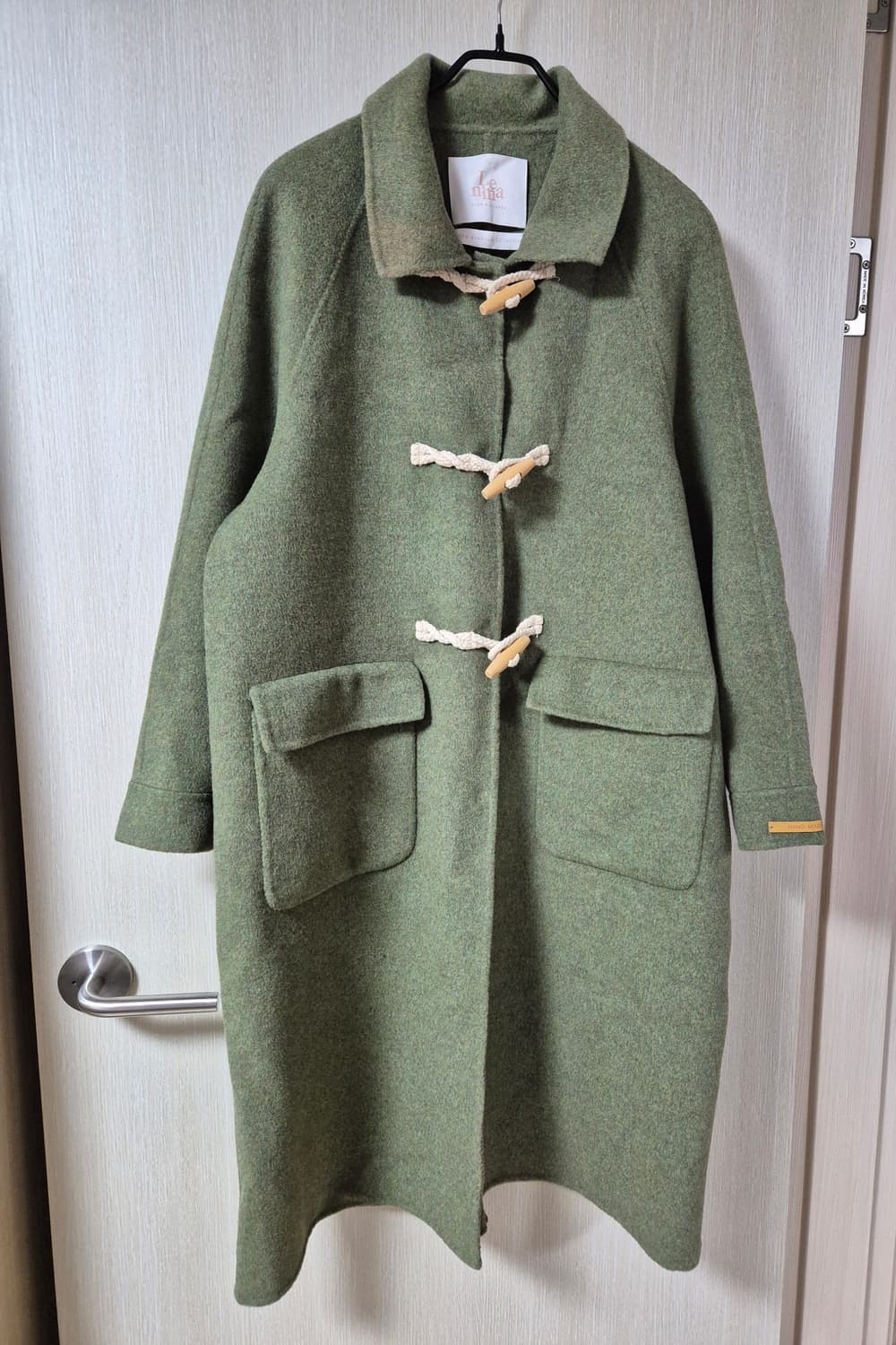 르니나 비올라 핸드메이드 더플코트 모스그린 상품이미지3