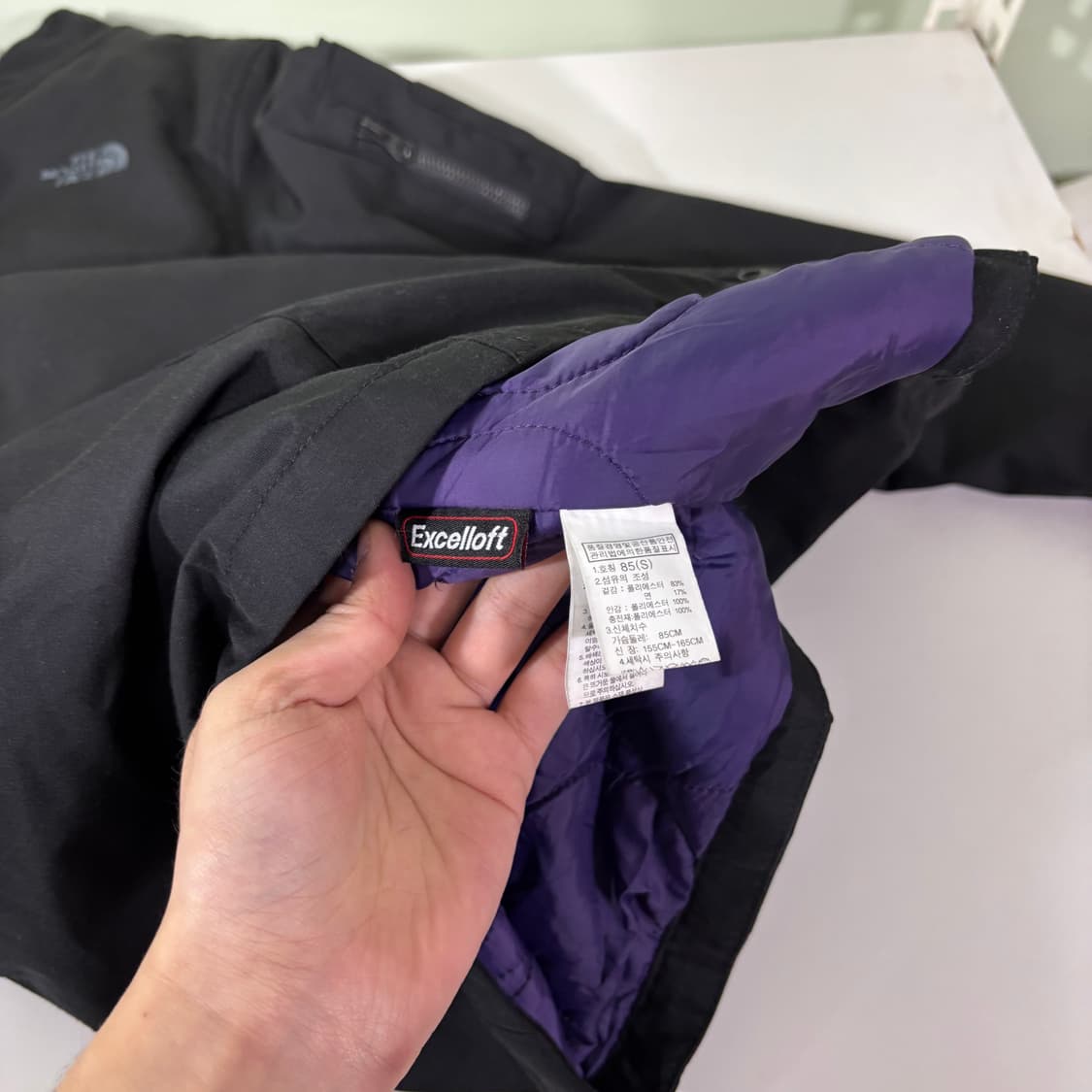 우먼M 노스페이스 블랙 투웨이 롱 블루종자켓 상품이미지5