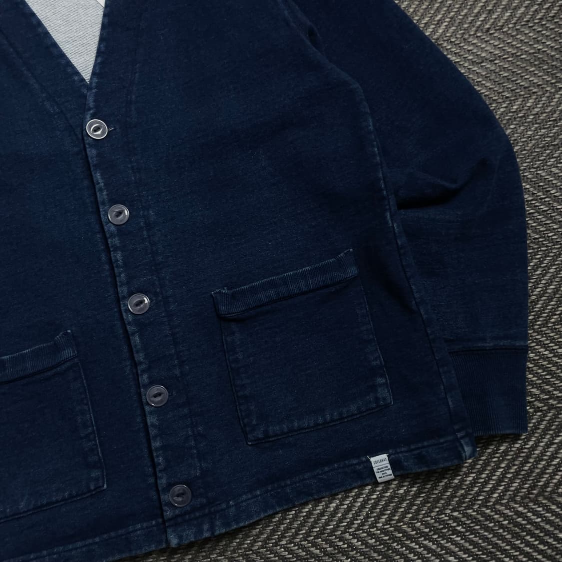 커버낫 인디고 스웨트 가먼트 코튼 가디건 o 4195 상품이미지2