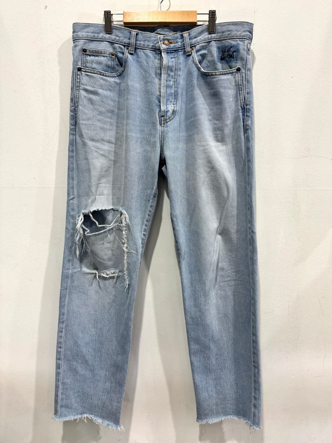 생로랑 데님 33 찢청 정품 상품이미지1