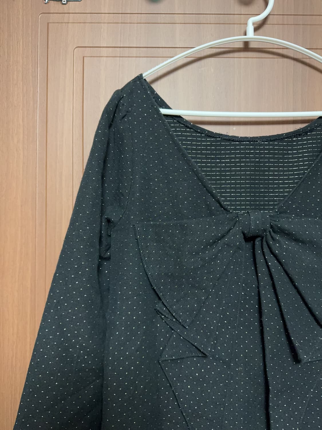 모리걸 니혼진 블랙 금사 빅 리본 도트 블라우스 원피스 스커트 코디 세트 상품이미지4