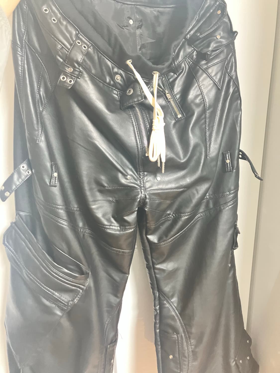 cozyworldwide 레더와이드팬츠 상품이미지3