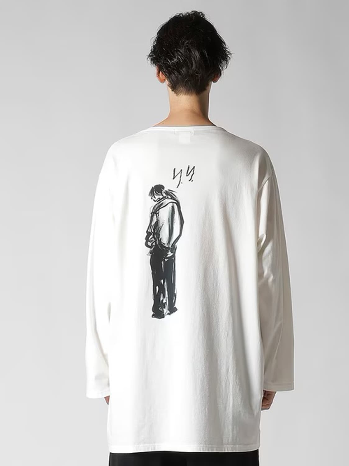 요지야마모토 yy백프린팅 롱슬리브 3사이즈 상품이미지1