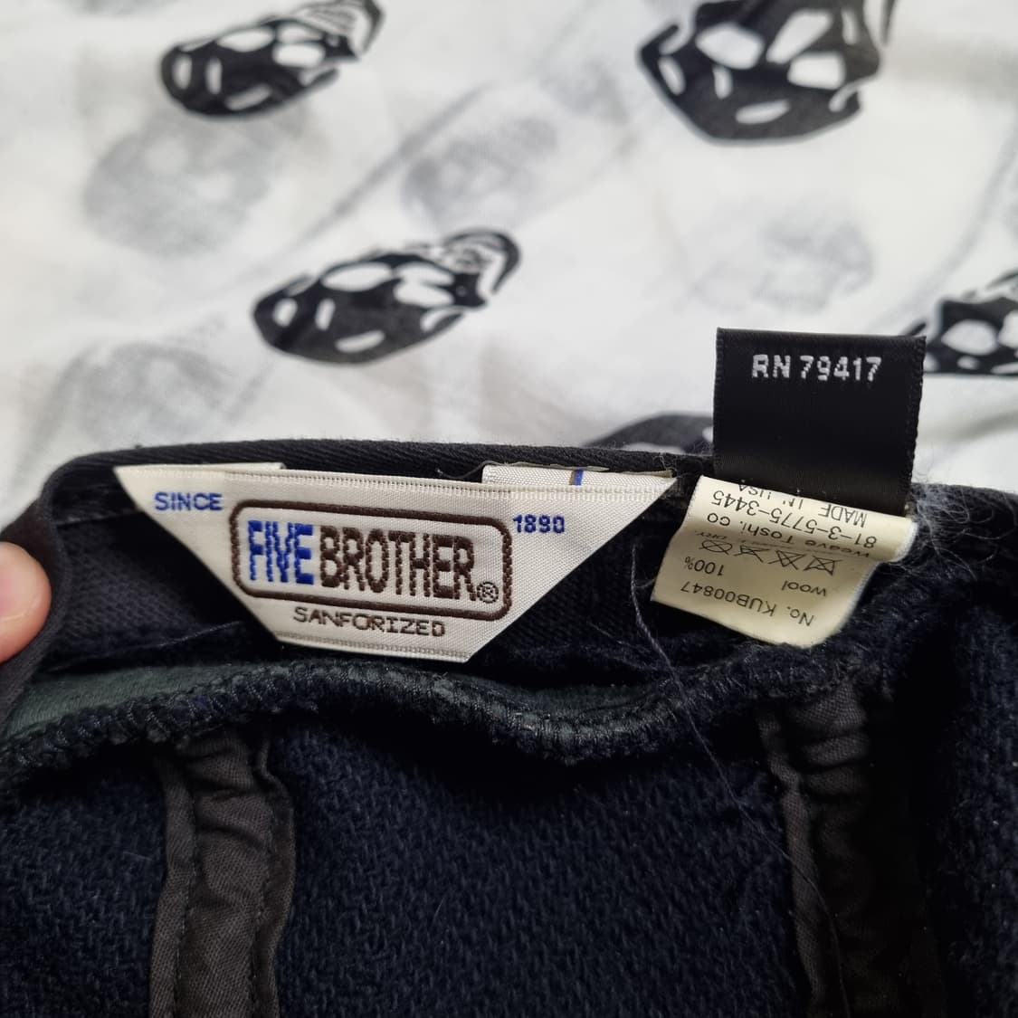 CA4LA x FIVE BROTHER 뉴스보이 캡 네이비 상품이미지6