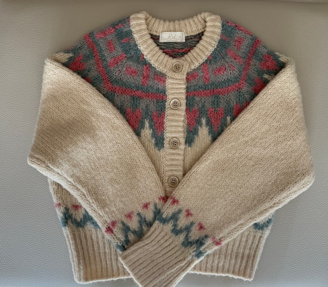 리엘 노르딕 니트 가디건 상품이미지2